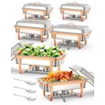 thumbnail image 1 of Garvee Réchaud pour Buffet, Ensemble, 8 Qt, Jetable, Acier Inoxydable 201, 6 Paquets de Réchauds et Ensembles de Réchauffe-Buffet, 1 of 7