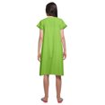 thumbnail image 4 of Moomaya Robe de Nuit d'Allaitement à Manches Courtes en Popeline de Coton Unie pour Femmes, 4 of 5