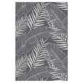 thumbnail image 1 of 6'x9' Tropical Leaves Pewter Polyweave Rug, 1 of 5
