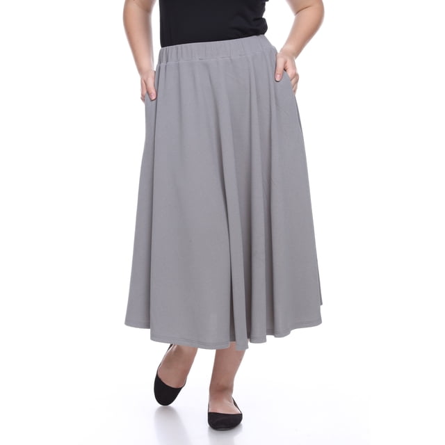 White Mark Jupe Midi Évasée Tasmin pour Femmes