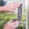 thumbnail image 4 of Strong Adhesive Waterproof Fiberglass Screen Tape Weatherproof Mesh Repair, Screen Repair Tape Magic Mesh, Window Screen Tape, Perfect for Covering Windows or Doors Pet Mesh Cage Tears Holes(Black), 4 of 8