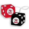 thumbnail image 1 of Kansas City Chiefs Fuzzy Dice, 1 of 1