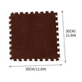 thumbnail image 3 of Coffee Kids Play Mat Foam Puzzle Floor Tiles Soft Interlocking Eva Mat For Playroom And Nursery 30X30X1Cm Square Rug Mats For Kids Play Area In Coffee, 3 of 4