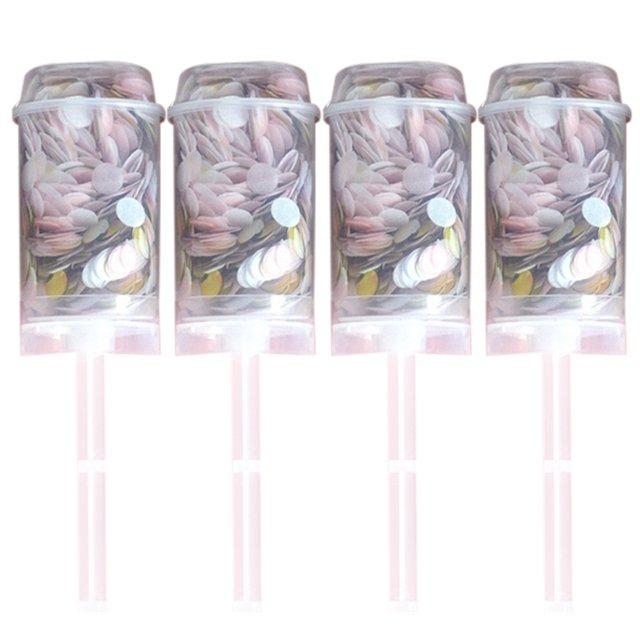 4PCS Confetti Popper Creative Fashion Confetti Party Popper Wedding Poppers
