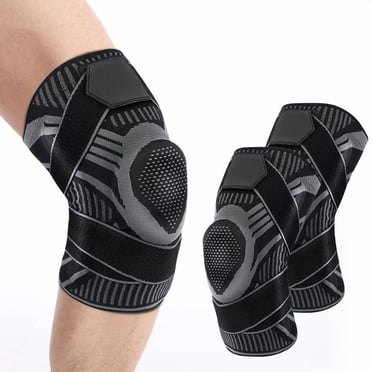 EGNMCR Sports Knee Pads With Spring Double Straps For Pressure Support And Knee Protection Sports knee pads