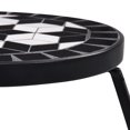 thumbnail image 3 of vidaXL Mosaic Tables 3 pcs Black and White Ceramic, 3 of 5