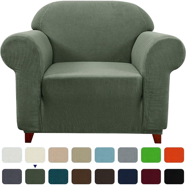 Subrtex Housse de Canapé Extensible 1 Pce Antidérapante, Motif à Grille Texturée