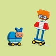 thumbnail image 2 of LEGO DUPLO Town Buildable People with Big Emotions Interactive Toy for Ages 3 and Up, 5 Characters with 10 Role-Play Faces, 71 Colorful Bricks for Mix-and-Match Customizable Fun, 10423, 2 of 6
