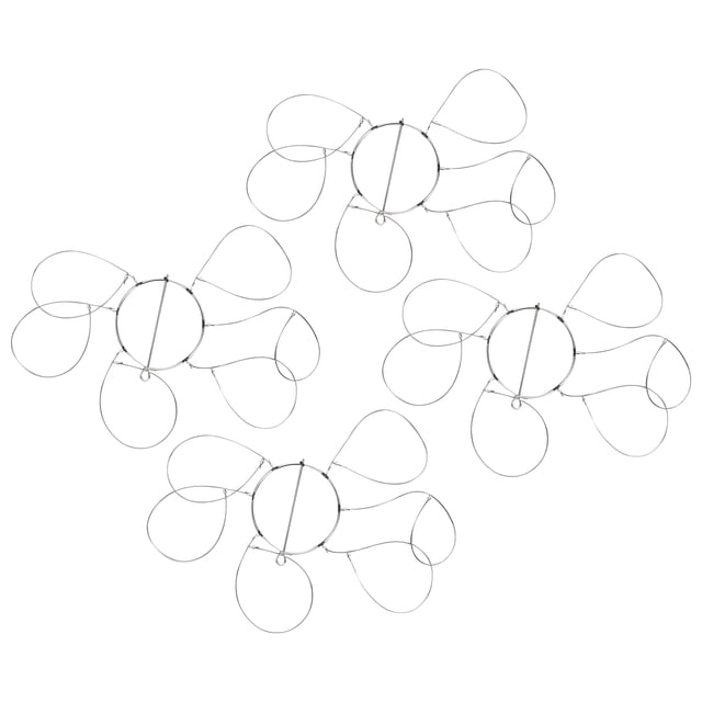 Piège à Crabes, Outil de Capture Réutilisable en Acier Inoxydable avec 6 Anneaux et Corde en Nylon pour Crabes