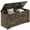 Rustic Brown, variant on HOMCOM Storage Chest for Living Room, Storage Bench, 39.4"W, Grey