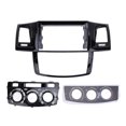 thumbnail image 2 of Car Stereo Radio Fascia Black Protective Panel for Hilux 2011-2016 Auto AC Models, 2 of 7