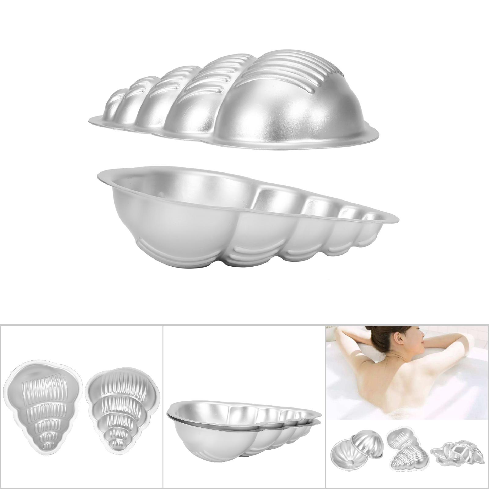 2Pcs Handmade Aluminium Alloy Bath Bomb Molds, Fizzy Crafting DIY Cake Mould Tools, DIY Bath Bomb Molds, Fizzy Crafting