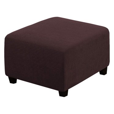CHOK 2024 Housses Extensibles Lapalife pour Pouf Housses de Pouf Carrées Housse de Repose-Pieds (Gris G)