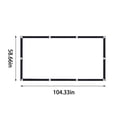 thumbnail image 1 of Projector Screen Movie Projector Screen 16:9 Foldable And Portable AntiCrease Indoor Outdoor Projection Double Sided Video Projector Screen For Home, Party,Camp, 1 of 1