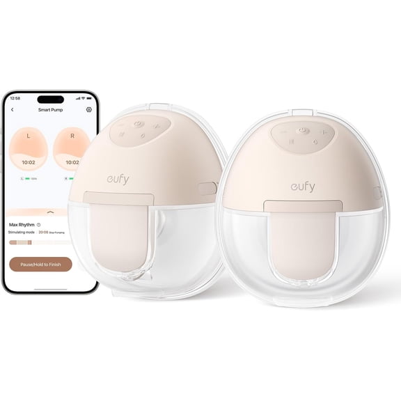 Eufy Tire-Lait Portable E10 Tire-Lait Électrique Mains Libres avec Contrôle par Application