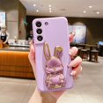 thumbnail image 1 of Elevate Your Phone With A Cute Rabbit Stand & Soft Silicone TPU Phone Holder: Protective Case For Samsung Galaxy S23/S22/S21/Plus/Ultra/FE, 1 of 5