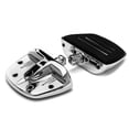 thumbnail image 3 of Krator Chrome Mini Board Floorboards Footpegs Compatible with 2006-2007 Harley Davidson Street Rod VRSCR, 3 of 5