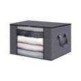 thumbnail image 1 of TIMIFISHousehold Clothes Storage Bag Non-woven Bag Wardrobe Quilt Storage Bag Transparent -proof Storage Box Large Size, 1 of 2