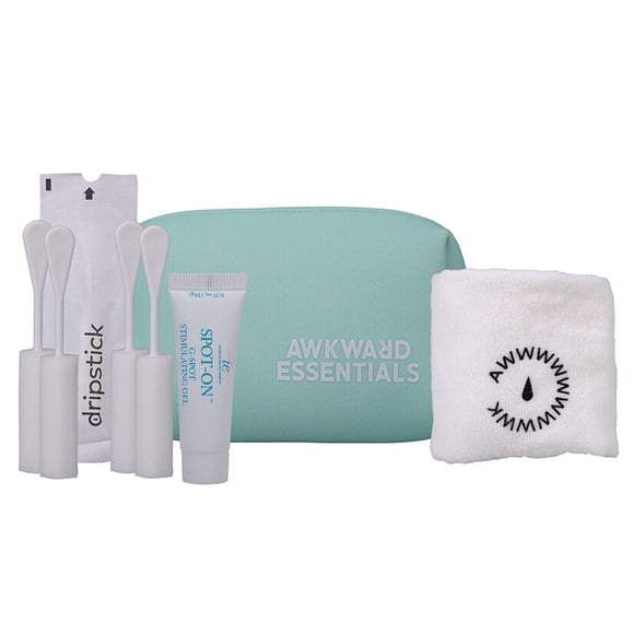 Awkward Essentials Gouttes Anti-Gouttes Éponge Absorbante après-Relation Sexuelle pour Femmes, Lingettes Féminines pour Soins Féminins