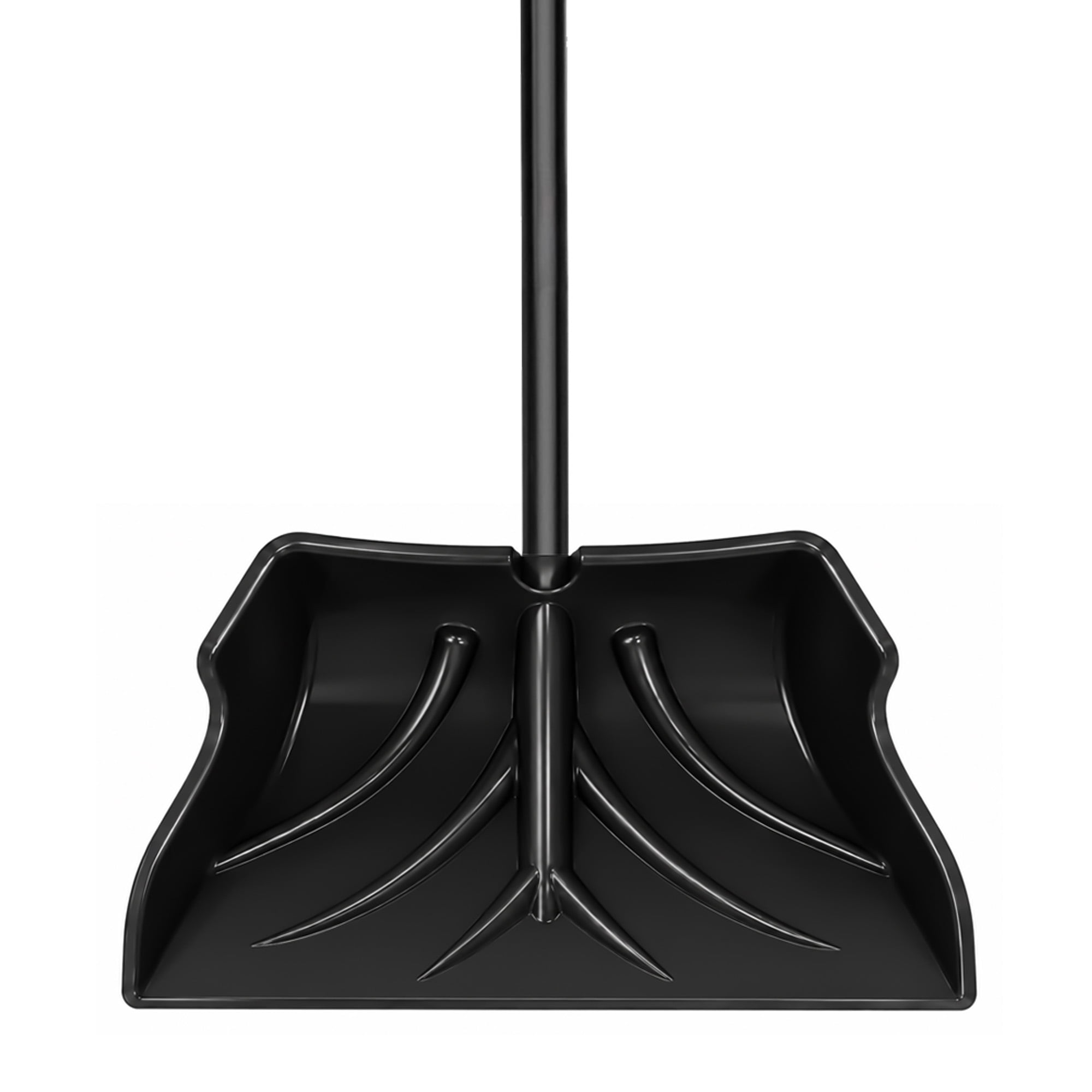 Era Eclipse 24-inch Snow Scoop Shovel with Straight Steel Shaft, Black and Red