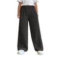 thumbnail image 1 of Girls Slim Velvet Pants - Winter Warmth with Elastic Waist and Side Pockets, 1 of 8