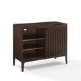 thumbnail image 4 of Crosley Furniture Asher Wood Record Storage Media Console - Dark Brown, 4 of 20