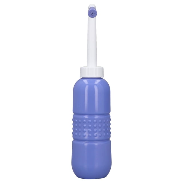 Portable Bidet Sprayer, Fast Rebound Handheld Personal Care 650ML Large Capacity Travel Bidet Bottle For Perineum Butt Blue