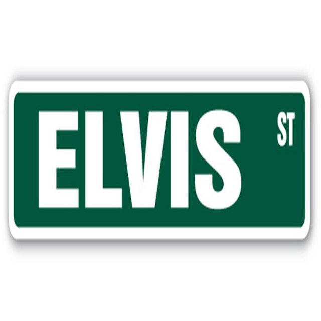 SignMission SS-836-ELVIS 36 in. Elvis Street Childrens Name Room Sign