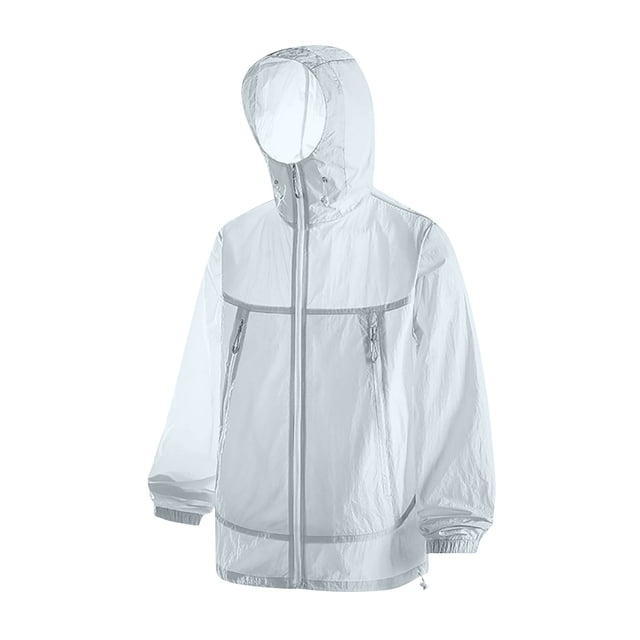 biudgviw Manteaux Coupe-Vent pour Femmes Imperméables Légers Manteau de Pluie de Course Hauts Protection UV à Capuche Vêtements d'Extérieur pour la Randonnée en Plein Air