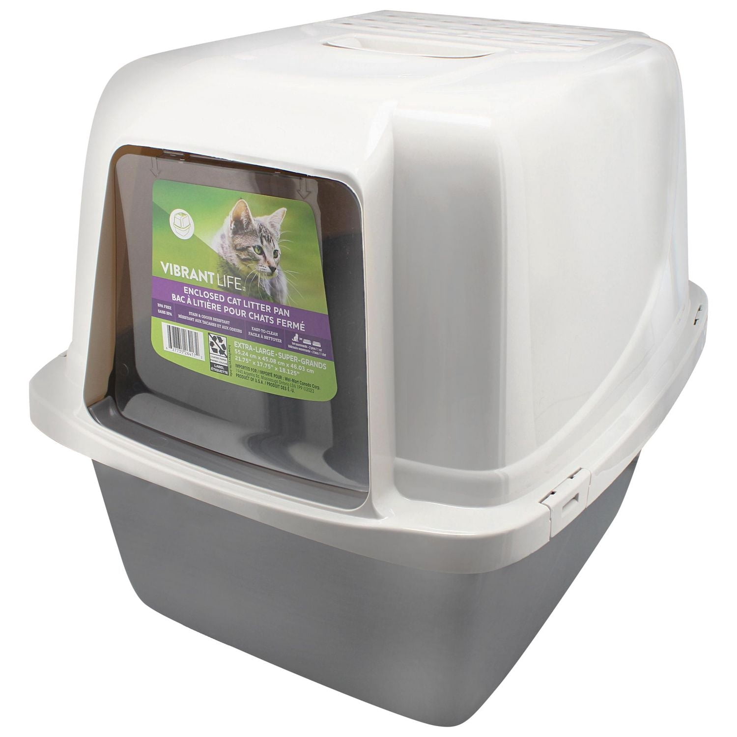 Vibrant Life Enclosed Cat Litter Pan - Walmart.ca