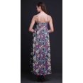thumbnail image 2 of Bimba Robe Longue d'Été Sans Manches à Imprimé Teinture sur Nœuds Florale pour Femme, Décontractée, Maxi, de Plage - Grand, 2 of 5