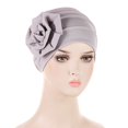 thumbnail image 4 of Couvre-chef Bohème Ethnique à Fleurs, Turban Enveloppant, Couvre-Chef Turban, Casquette pour Femmes, Cancer, Chapeau de Tête, Casquette, 4 of 4