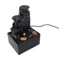 thumbnail image 3 of Tabletop Water Fountain, Circulating Water Decorative USB Desk Waterfall Fountain Automatic Pump with LED Light Stones, Tabletop Fountain for Living Room Office Home Work, 3 of 7