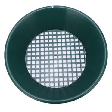 Nimomo Plateau de tamisage d'écran de Casserole de Lavage d'or de 350mm, Accessoire Manuel d'outil de Lavage d'or, pour l'exploitation minière de panoramique