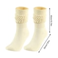thumbnail image 2 of Mifelio Socks for Women Medium High Tube Bubble Socks Fashionable and Versatile Socks Men and Women Socks of The Same Boot Socks for Women Grey One Size, 2 of 4