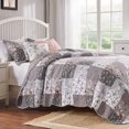 thumbnail image 1 of Barefoot Bungalow Gl-1812Amst Giulia Ensemble de Courtepointe, Lit Simple, Gris, 1 of 7
