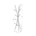 thumbnail image 3 of Monarch Specialties - Coat Rack, 72"H, Bedroom, Entryway, Free Standing, Hall Tree, 6 Hooks, White Metal, Contemporary, Modern, 3 of 3