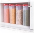 thumbnail image 3 of Tupperware Contenant d'Épicerie en Plastique 2,3 L Lot de 4 (Rouge), 3 of 4