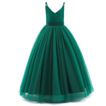 AAMILIFE Robe Longue de Princesse pour Filles, Vêtements de Cérémonie pour Fille, Vêtements de Soirée pour Enfants, Vestidos, Robes de Demoiselles d'Honneur pour Mariages