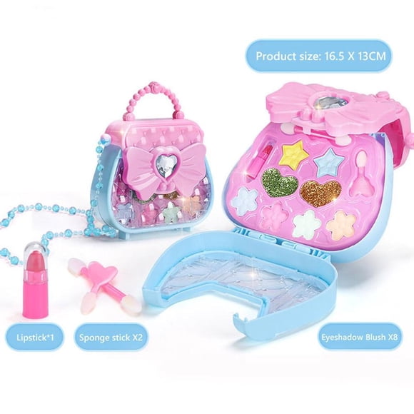 Kids Girl Makeup Set Toys Eco-friendly Cosmetic Pretend Play Kit Princess Toy Cosmetics Makeup Palette Set for Girls