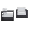 thumbnail image 4 of Modway Tahoe Ensemble de Fauteuils de Patio Extérieur avec Coussins, Gris Blanc (Ensemble de 2), 4 of 7