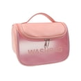 thumbnail image 2 of TopLLC Storage Bins Translucent Cosmetic Bag, Cosmetic Bag Set Frosted Translucent PVC With Zipper Handle Portable Travel Bag, Hangable And Handy Cosmetic Bag Storage Bags, 2 of 7