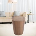 thumbnail image 3 of Garbage Bin Solid Wood Trash Can Kitchen Decorative wood 1 swing cover, 3 of 7