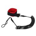 thumbnail image 1 of 2X 10.6Ft Ankle Leash Surfing Coiled Stand Up Paddle Board Black Tpu Paddle Board Foot Leg Rope Surfboard Raft Rope, 1 of 7