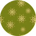 thumbnail image 1 of Ahgly Company Tapis d'Intérieur Lavable en Machine Carré Vert, 3 Pieds Carré, 1 of 7