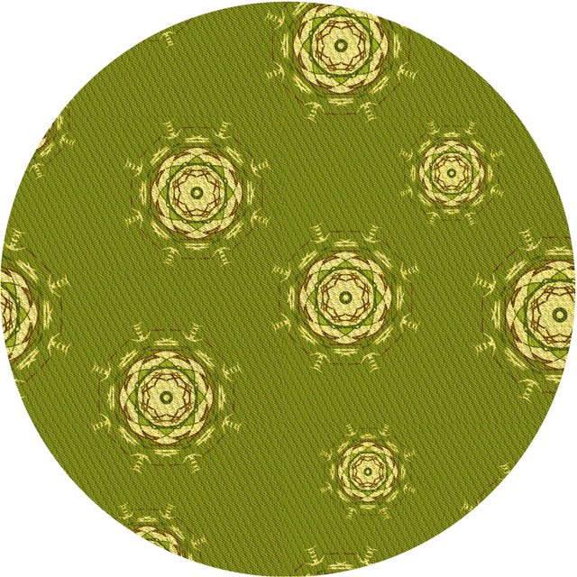 Ahgly Company Tapis d'Intérieur Lavable en Machine Carré Vert, 3 Pieds Carré