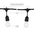 thumbnail image 2 of Brightech Ambience Pro Edison Guirlandes Lumineuses Extérieures Étanches Blanches, 48 Pieds, 2 of 10