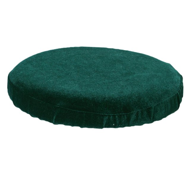 Round Bar Stool Cushion Covers Luxury Dustproof with Elastic Washable Chair Seat Green