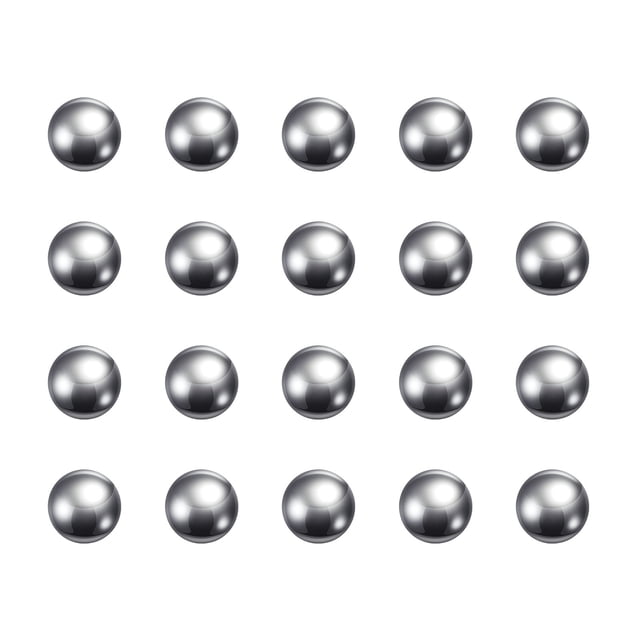 Unique Bargains Billes de Précision pour Roulements en Acier au Carbone 9 mm pour Réparation Bricolage, Lot de 50