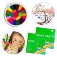 thumbnail image 2 of Kids Finger Painting Kit With 40 Page Drawing Book Non Toxic Paints For Creative Art Gift, 2 of 9